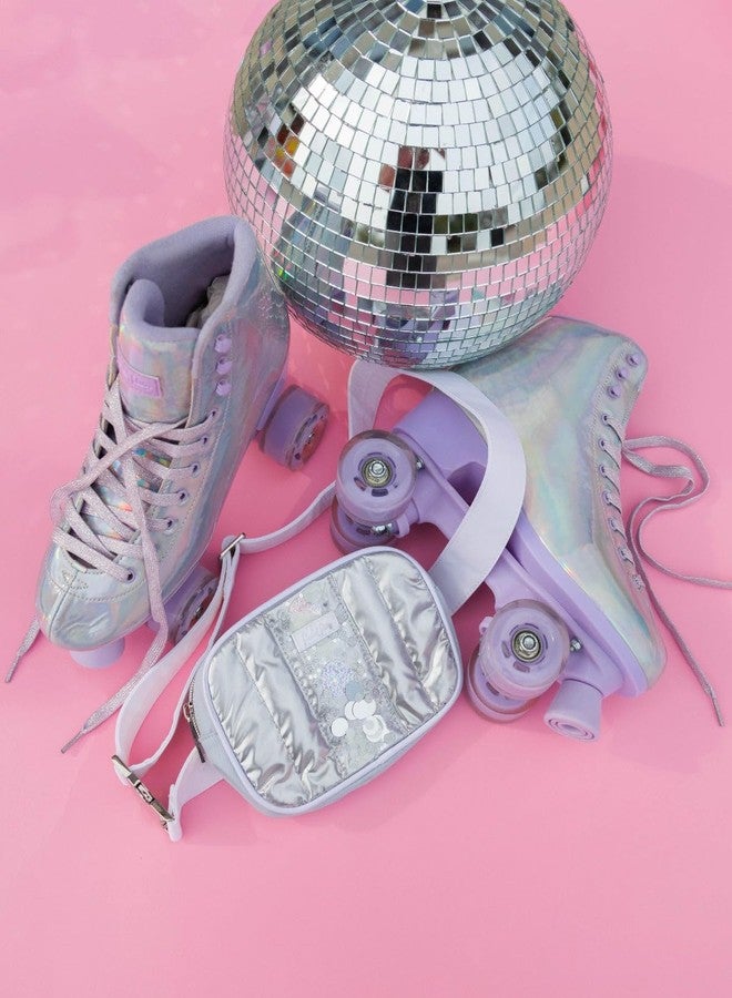 Packed Party Confetti-Filled 7.5" Silver Belt Bag - Image 5